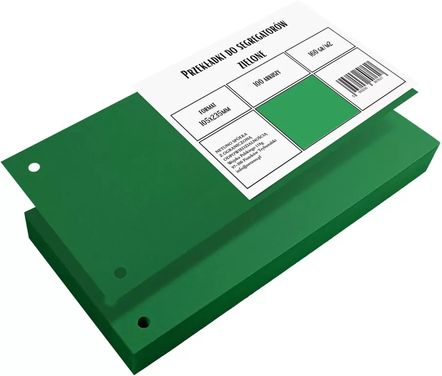 PRZEKLADKA 105X235 KART ZIE OP100SZT NETU - tantis.pl