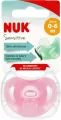 NUK. Sensitive. Smoczek. 0-6 miesięcy. Różowy - tantis.pl