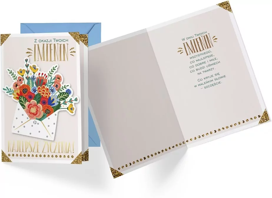 Karnet. Imieniny (kwiaty) DK-830 - tantis.pl