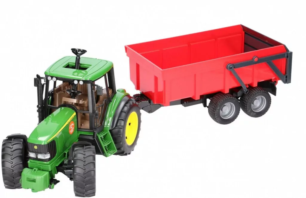 Traktor John Deere 6920 z wywrotką czerwoną - tantis.pl
