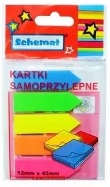 Zakładki indeksujące wskaźniki 12x45mm - tantis.pl