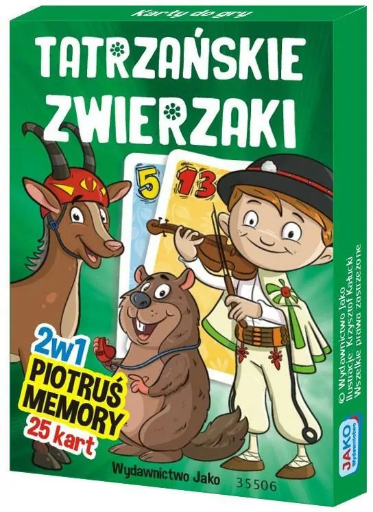 Karty Piotruś/Memory. Tatrzańskie Zwierzaki - tantis.pl