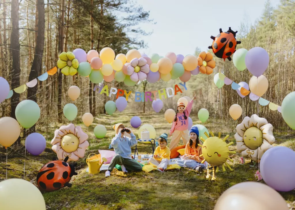 Balony foliowe do girland Stokrotki 65cm - tantis.pl