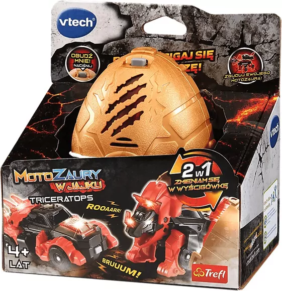 Motozaury - Triceratops w jajku VTECH - tantis.pl
