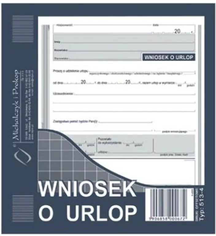 Wniosek o urlop 513-4 - tantis.pl