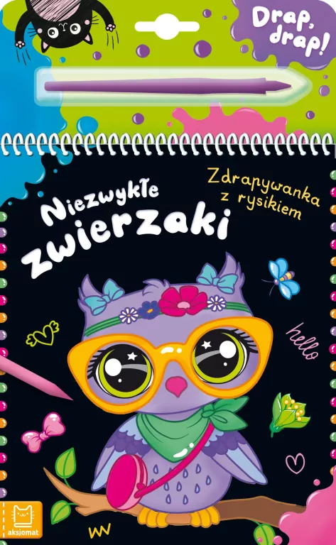 Niezwykłe zwierzaki. Zdrapywanka z rysikiem - tantis.pl