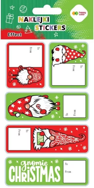 Naklejki Gnome tag 10x20cm HAPPY COLOR - tantis.pl
