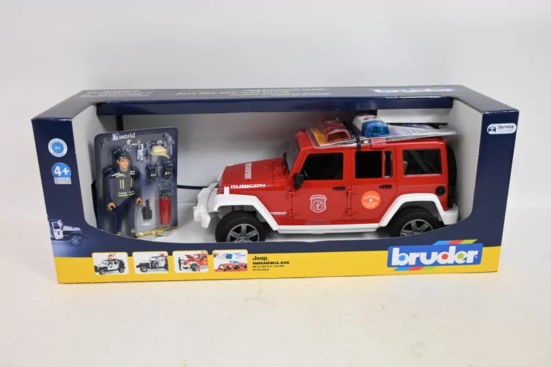 Jeep Wrangler Unlimited Rubicon. Straż Pożarna z figurką - tantis.pl