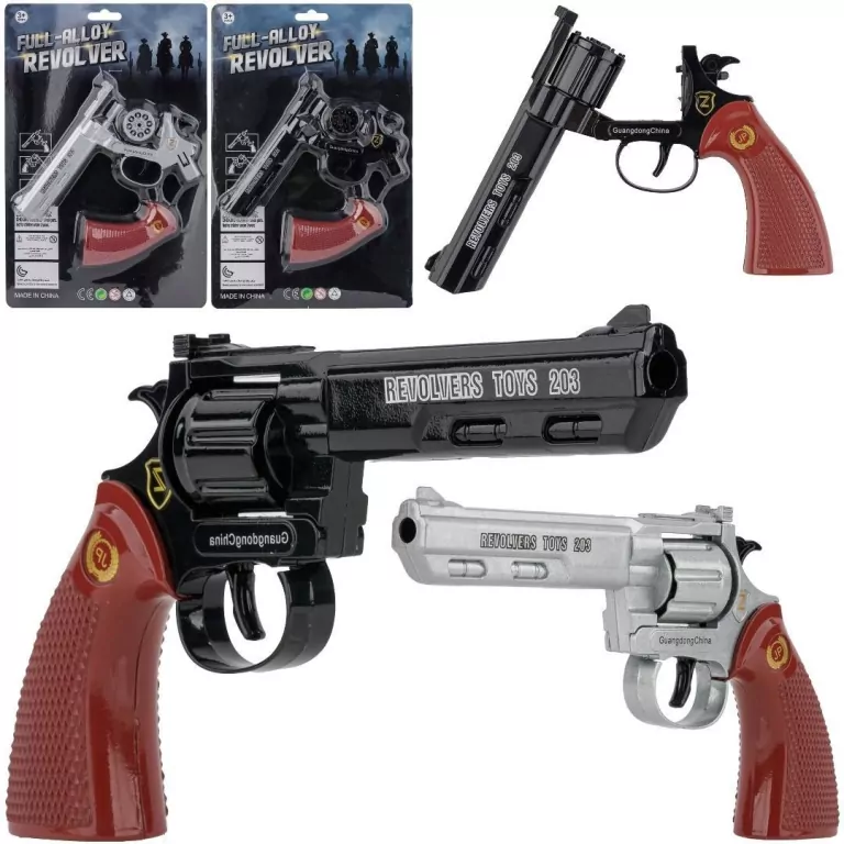 Pistolet na kapiszony metalowy MIX - tantis.pl