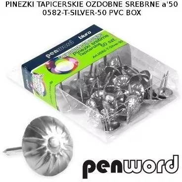 Pinezki tapicerskie ozdobne. Srebrne - tantis.pl