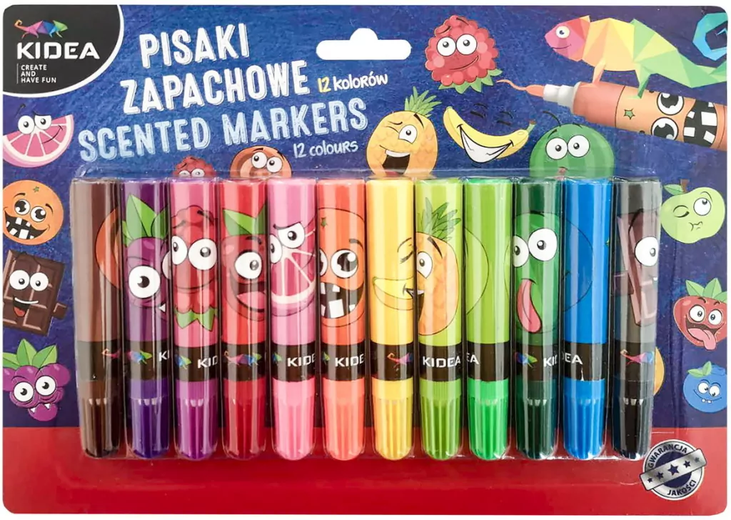 Pisaki Kidea zapachowe 12 kolorów - tantis.pl