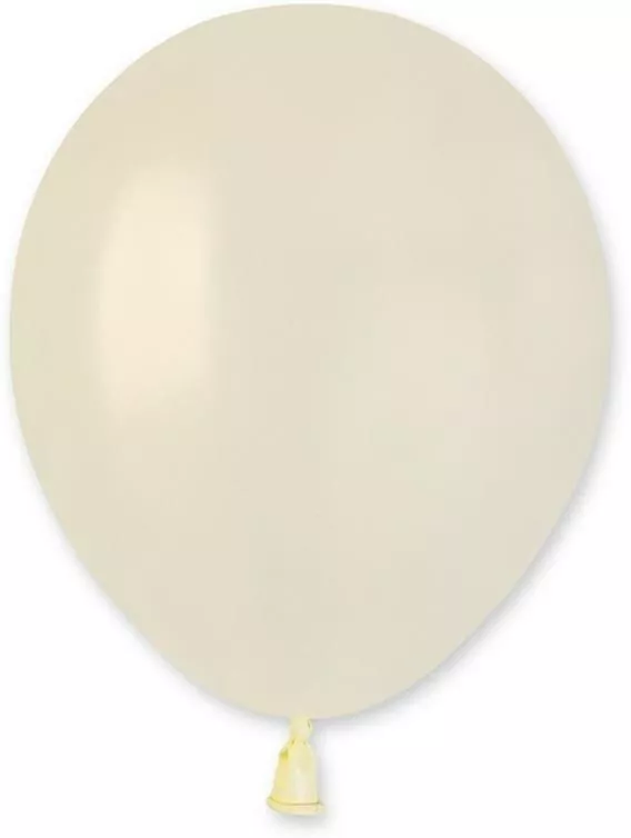 Balony Gemar metalik kość słoniowa 12,5cm 100szt - tantis.pl