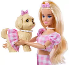 Barbie Jednakowa stylizacja Lalka i piesek - tantis.pl