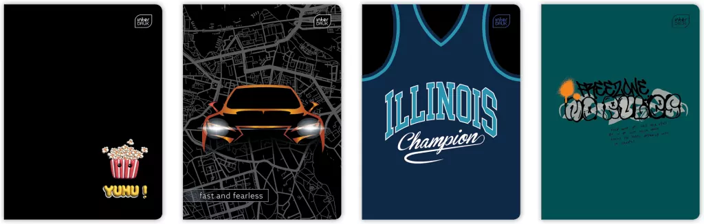 Zeszyt A5 32k 3-linie kolor 70g UV Boys Mix - tantis.pl