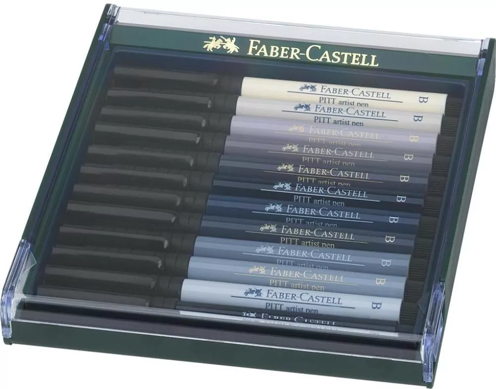 Pisaki Faber-Castell Pitt Artist Pen. 12 kolorów - tantis.pl