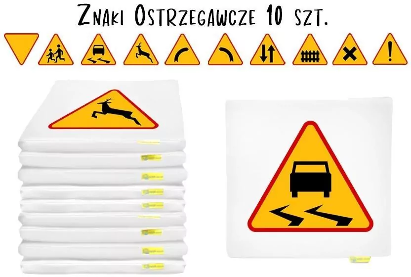 Poduszki Znaki Drogowe 3cm 10szt - tantis.pl