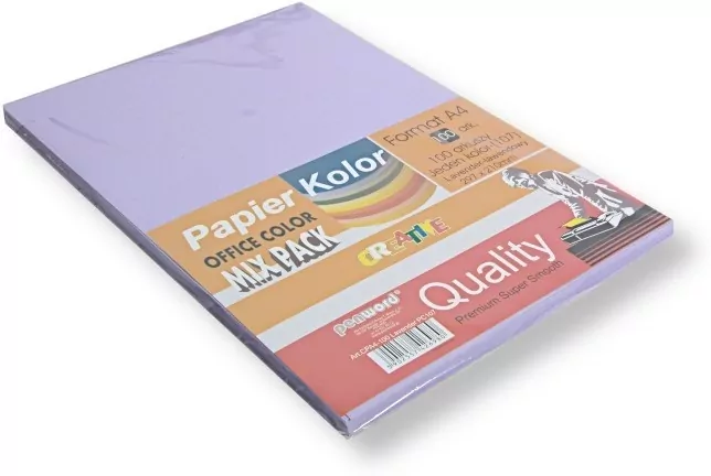 PAPIER XERO KOL A4 75G LAWENDOWY OP100ARK PENW - tantis.pl