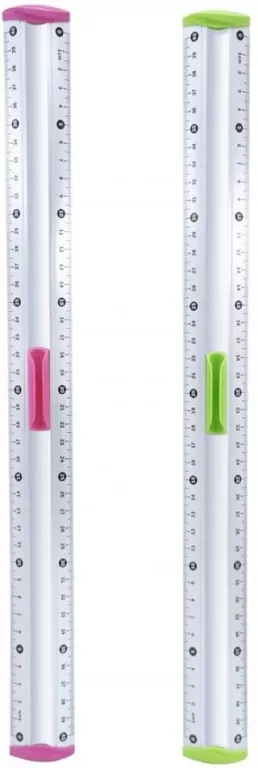 Linijka aluminiowa z uchwytem na ołówek 40cm MIX - tantis.pl