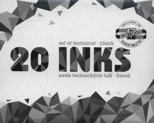 Tusz kreślarski 141722 czarny 20g 20 sztuk - tantis.pl