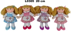Lalka szmacianka 20cm 4 wzory, mix, cena za 1 szt
