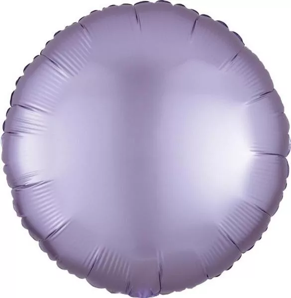 Balon foliowy Lustre Pastel lila okrągły 43cm - tantis.pl