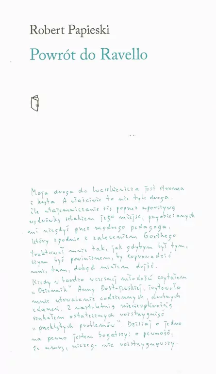 Powrót do Ravello. Z rękopisów - tantis.pl