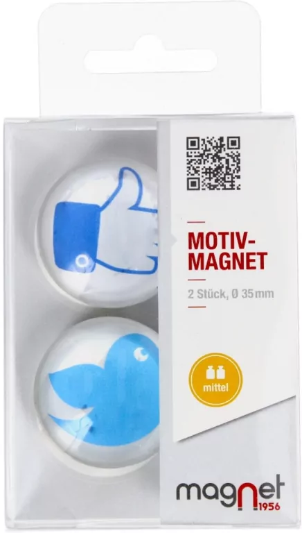 Magnes szklany Kciuk/ptak Kopuła 3,5 cm - tantis.pl