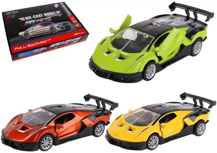 Samochód metalowy 1:32 napęd Super Sport No.3 mix - tantis.pl