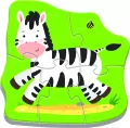 Trefl. Puzzle Baby 4w1. Zwierzątka na safari - tantis.pl