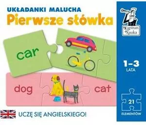 Pierwsze słówka. Układanki malucha. Uczę się Angielskiego. Kapitan Nauka - tantis.pl