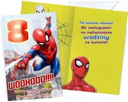 Karnet. Urodziny 8. Spider-Man
