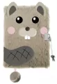Pamiętnik z kłódką 3D włochacz A5 96k My Little Friend BEAVER - tantis.pl