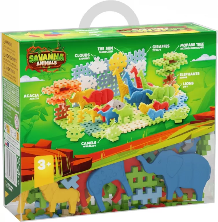 Mini Waffle 100el Animals Sawanna - tantis.pl