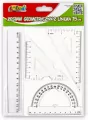 Komplet kreślarski z linijką 15cm - tantis.pl