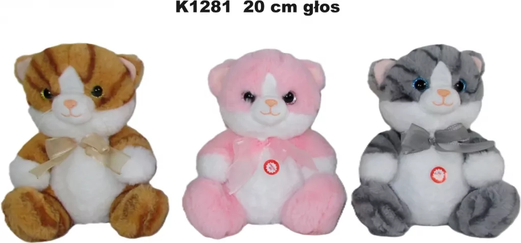 Kot z głosem 20cm MIX - tantis.pl