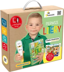 Pierwsze litery. Mówiąca książka interaktywna. Zestaw z piórem Kakadu