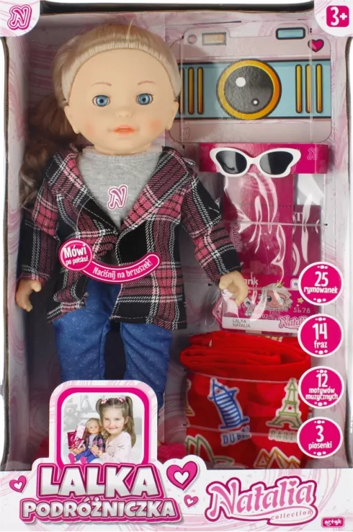 Lalka Natalia podróżniczka 41cm - tantis.pl