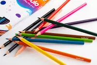 Kredki ołówkowe trójkątne 12 kolorów NEBULO - tantis.pl