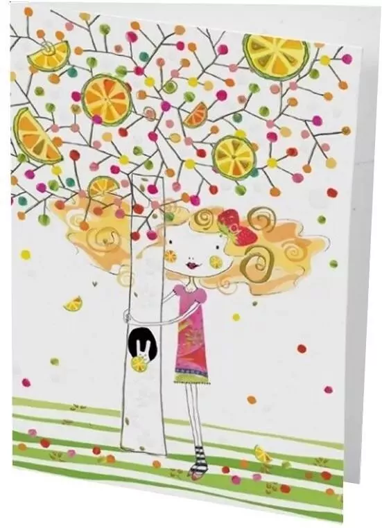 Karnet B6 + koperta Drzewo cytrynowe - tantis.pl