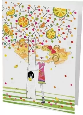 Karnet B6 + koperta Drzewo cytrynowe