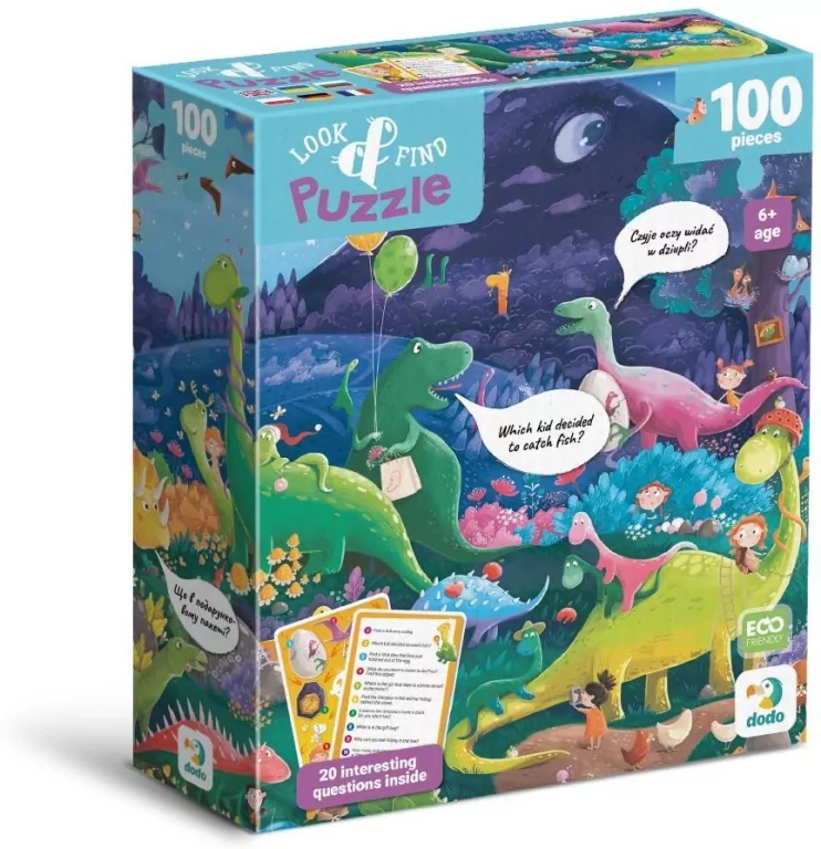 Puzzle 100 Look&Find Kraina dinozaurów - tantis.pl