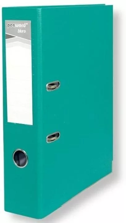 Segregator A4 z okuciem 7,5cm turkusowy - tantis.pl