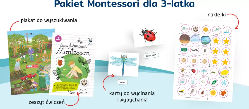 Teczka Montessori. 3 lata - tantis.pl