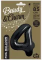 Balon foliowy B&C cyfra 4 matowa czarna 85cm - tantis.pl