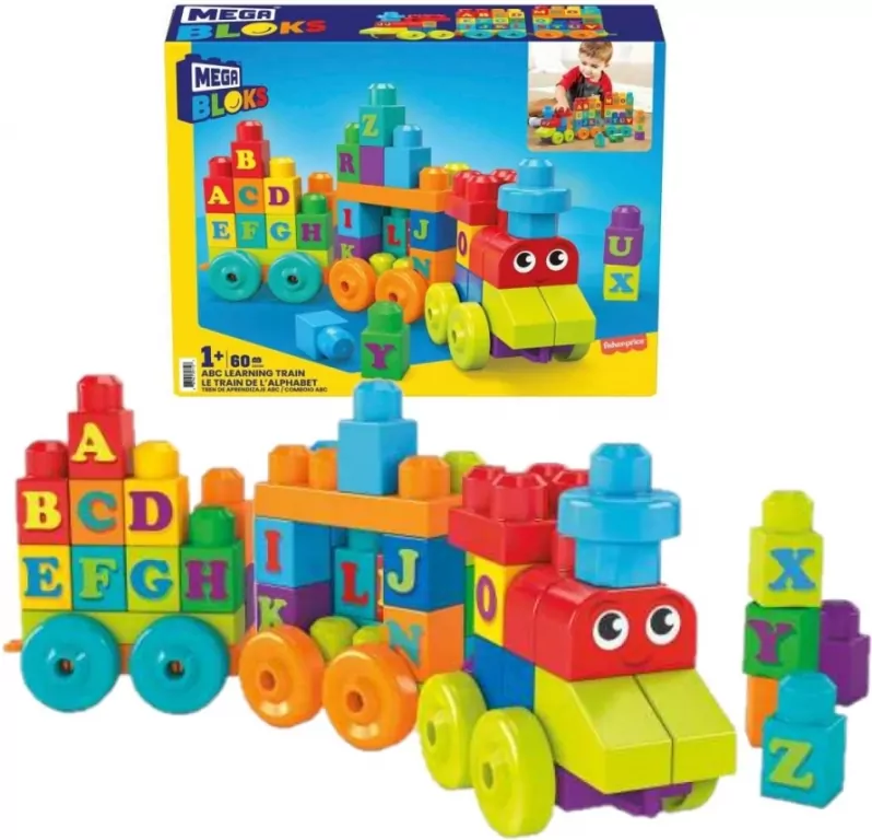Mega Bloks Pociąg edukacyjny ABC - tantis.pl