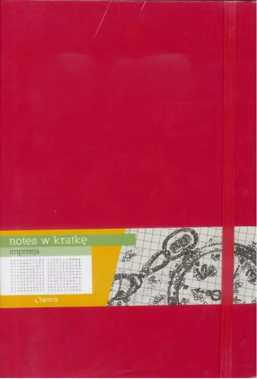 Notes B5 kratka. Impresja. Czerwony - tantis.pl