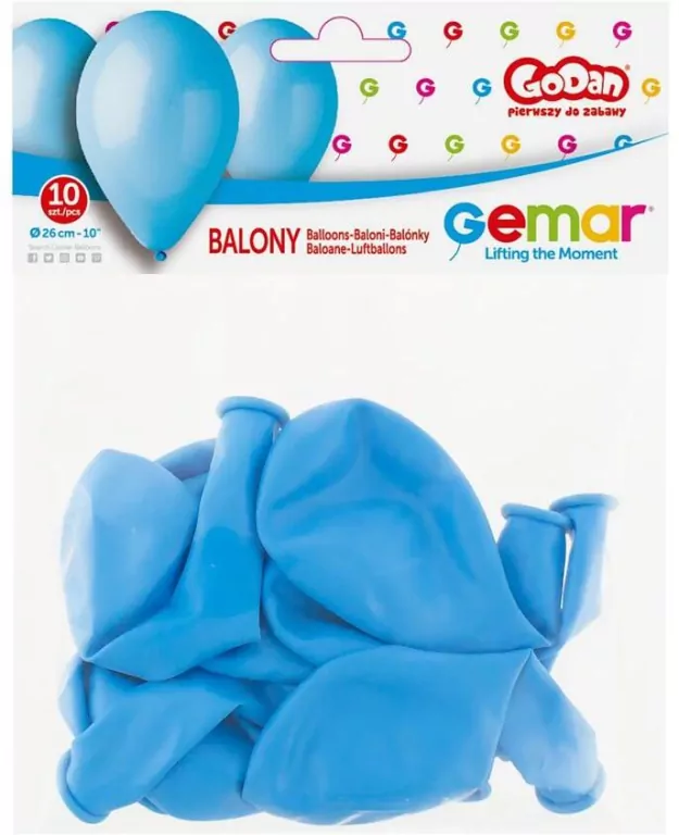 Balony Premium błękitne 10" 10szt - tantis.pl