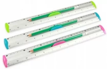 Linijka aluminiowa z uchwytem 30cm - tantis.pl