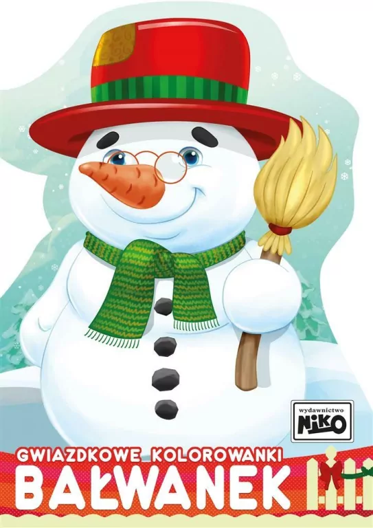 Bałwanek. Gwiazdkowe kolorowanki - tantis.pl
