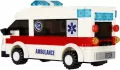 Klocki konstrukcyjne 255 elementów City Ambulans - tantis.pl